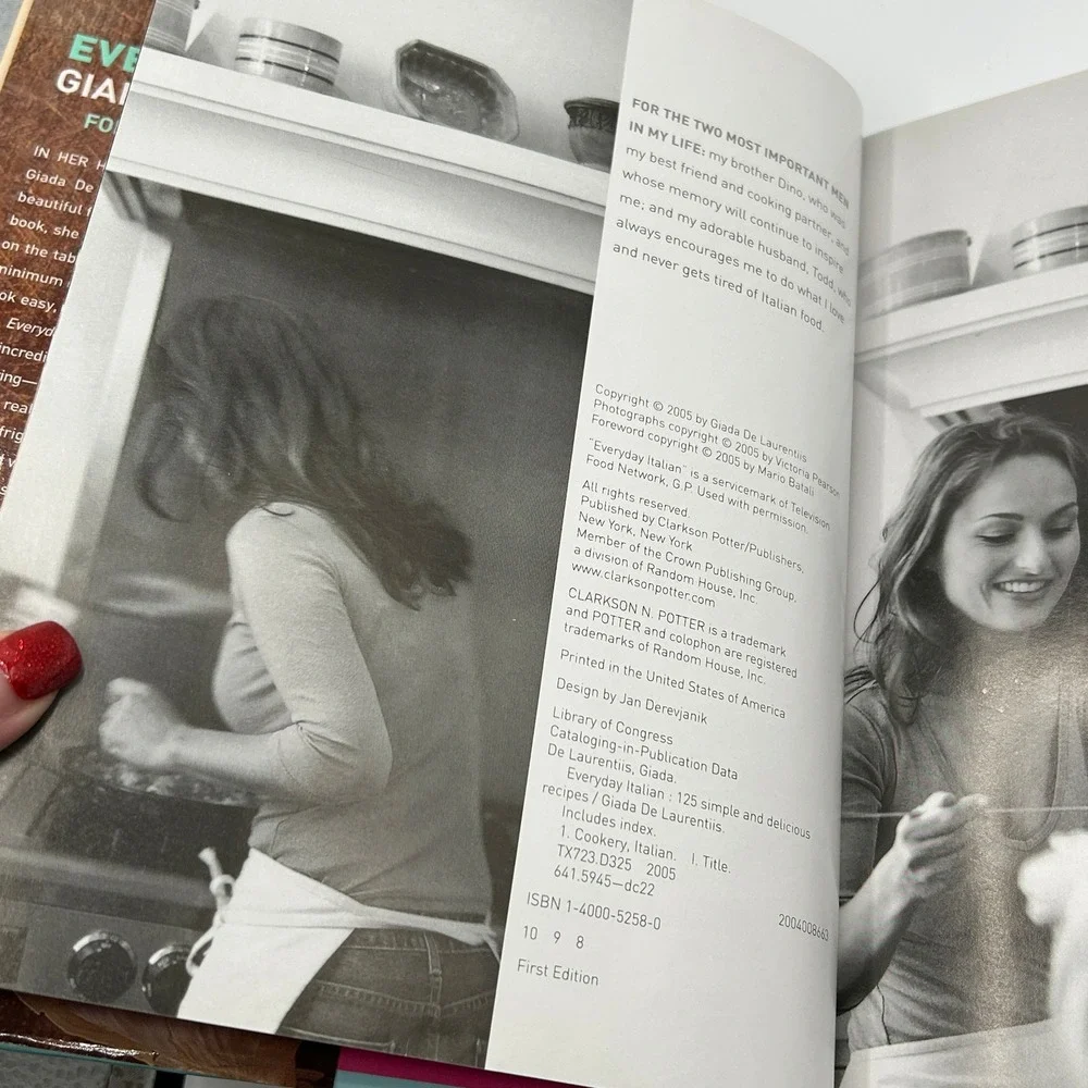 Everyday Italian Giada‎ De Laurentiis 125 Simple Recipes Cookbook Hardcover